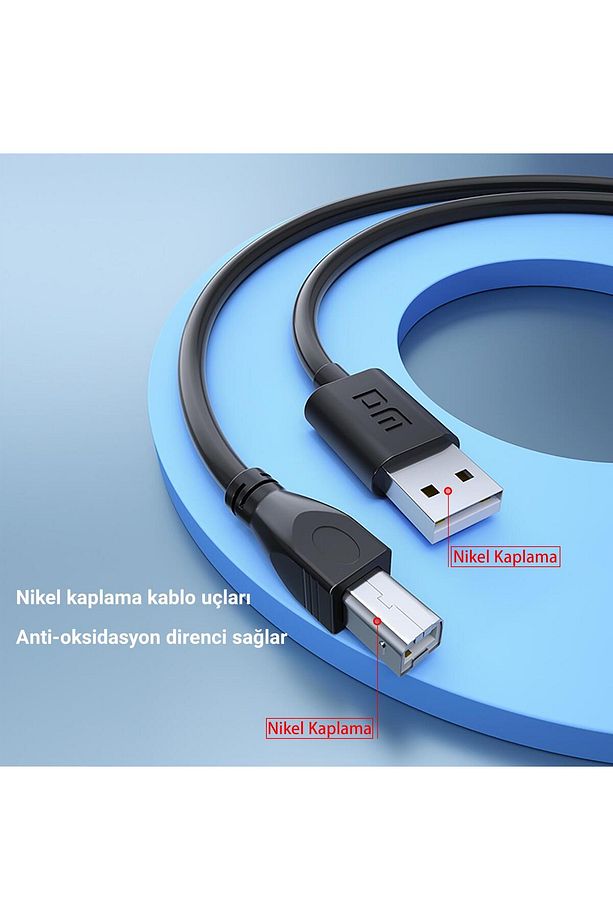 Ad063 Usb 2.0 Printer Data Yazıcı Kablosu 3 Metre - 5