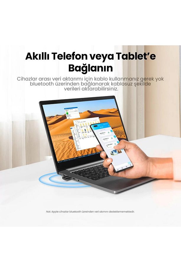 Mini Usb Dongle Bluetooth 5.0 Adaptör Siyah - 4