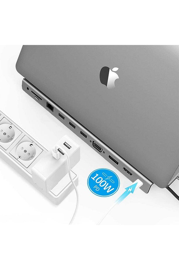 Type-c Hdmı Vga Dp Ethernet Kart Okuyucu Usb Dönüştürücü - 4
