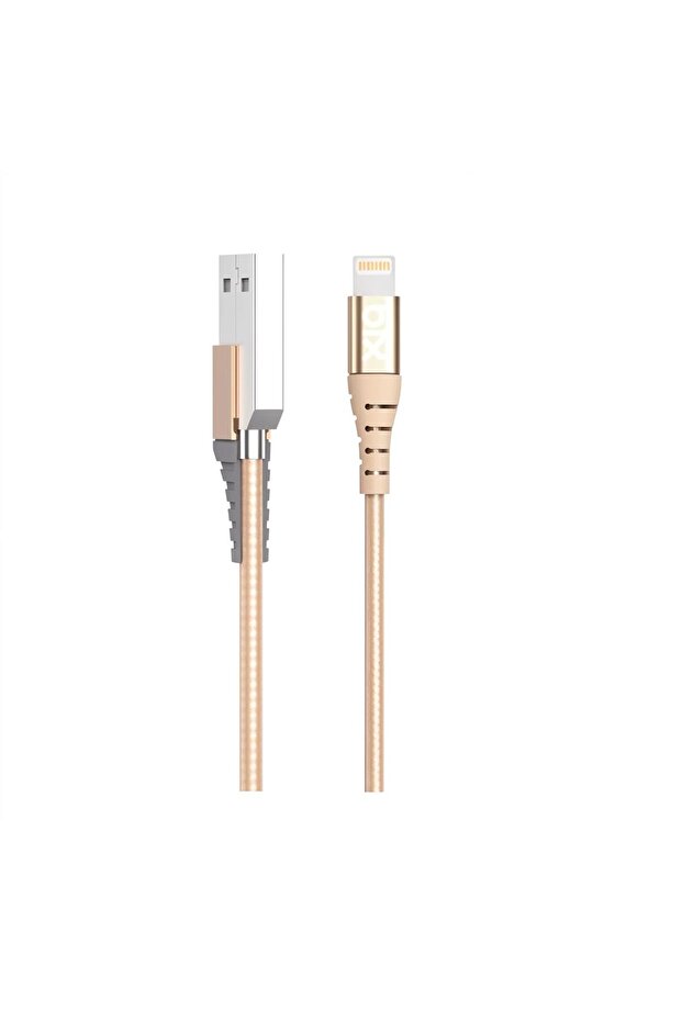 İphone Için Ultra Güçlendirilmiş Mfı Lightning Şarj Kablosu Altın - 5