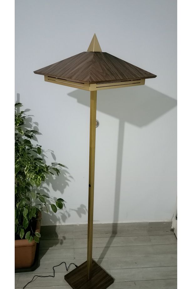 ahşap kaplamalı lambader mdf üzeri ahşap kaplama - 7