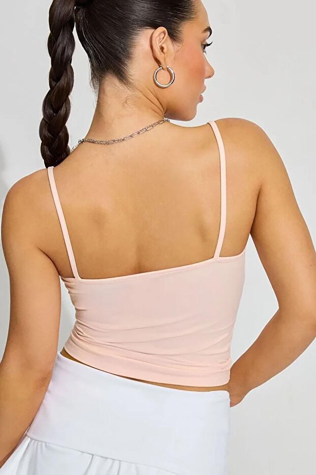Pink Thin Strap Cotton Basic Undershirt Sh169 - 7