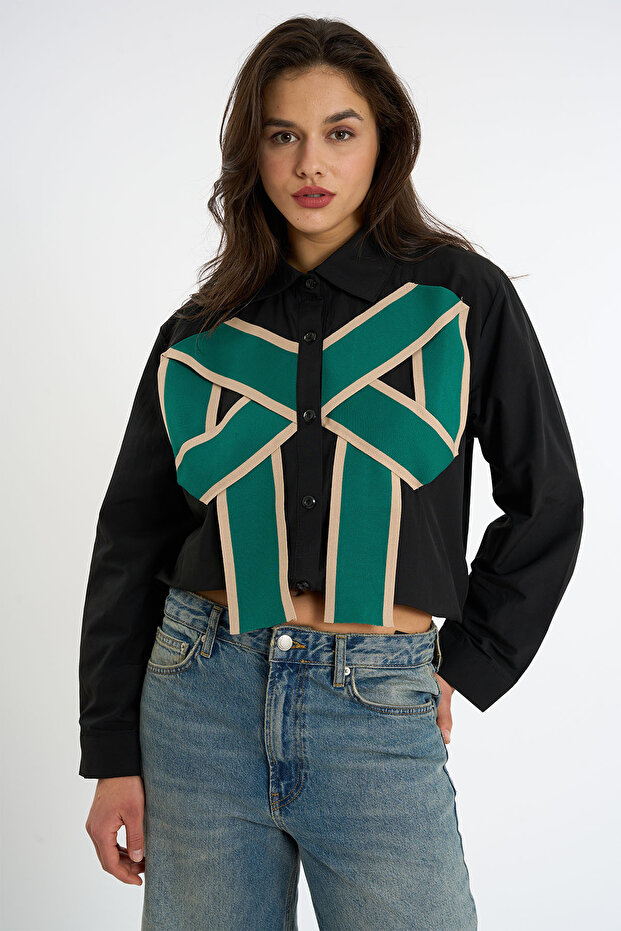 Fiyonk Detaylı Gömlek - 1