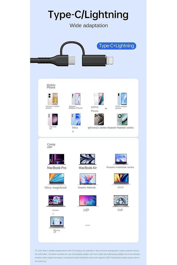 8in1 Multi Girişli Çevirici Adaptör Lightning / Type-C To USB A/ SD /TF /MS / Macbook Uyumlu - 4