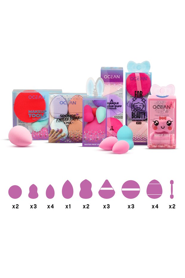 Makeup Sponge Set Powder Concealer and Powder Product Application & Eyeshadow Applicator & Concealer Puff Sponge