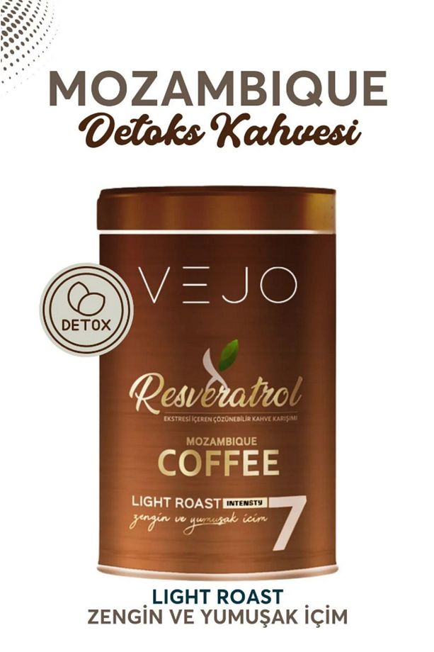 1 Adet Resveratrol Mozambik Detoks Kahvesi 1 Aylık - (60 KULLANIM) Net 100gr - 1