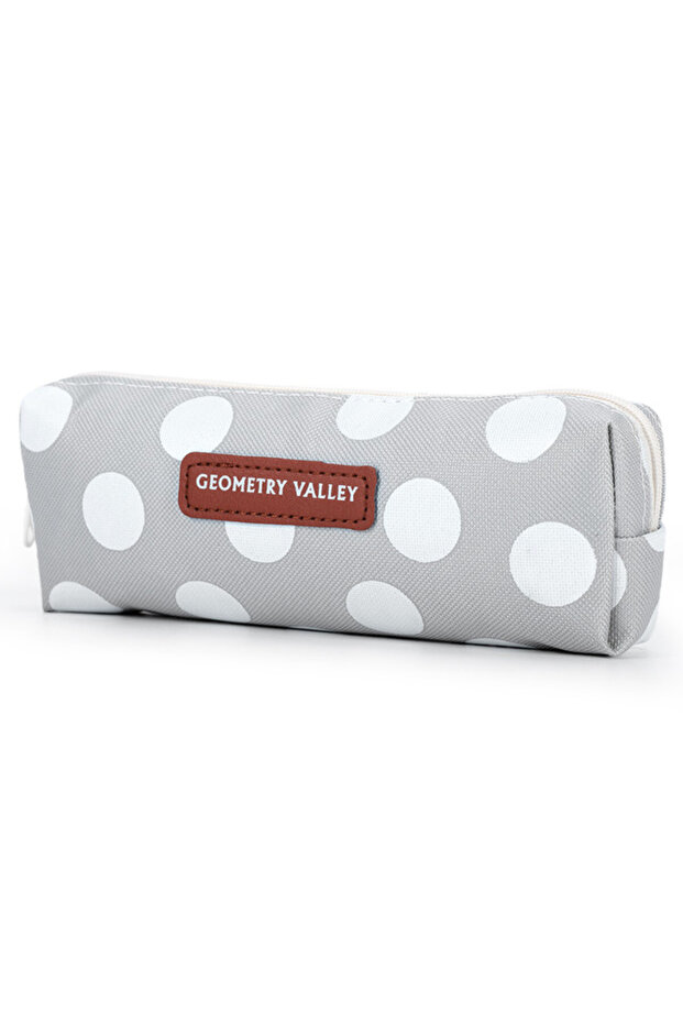 Pencil Pouch - Polka white