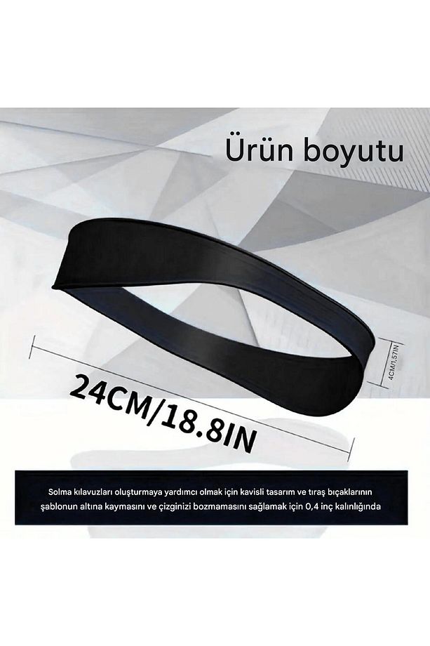 Erkekler İçin DIY Saç Kesim Rehberi - Silikon Ense Şekillendirme ve Tıraş Şablonu - 5