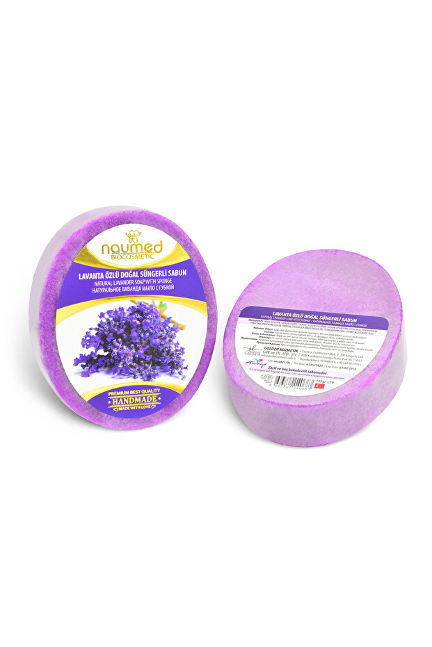 Naumed Lavender Extract Natural Sponge Soap