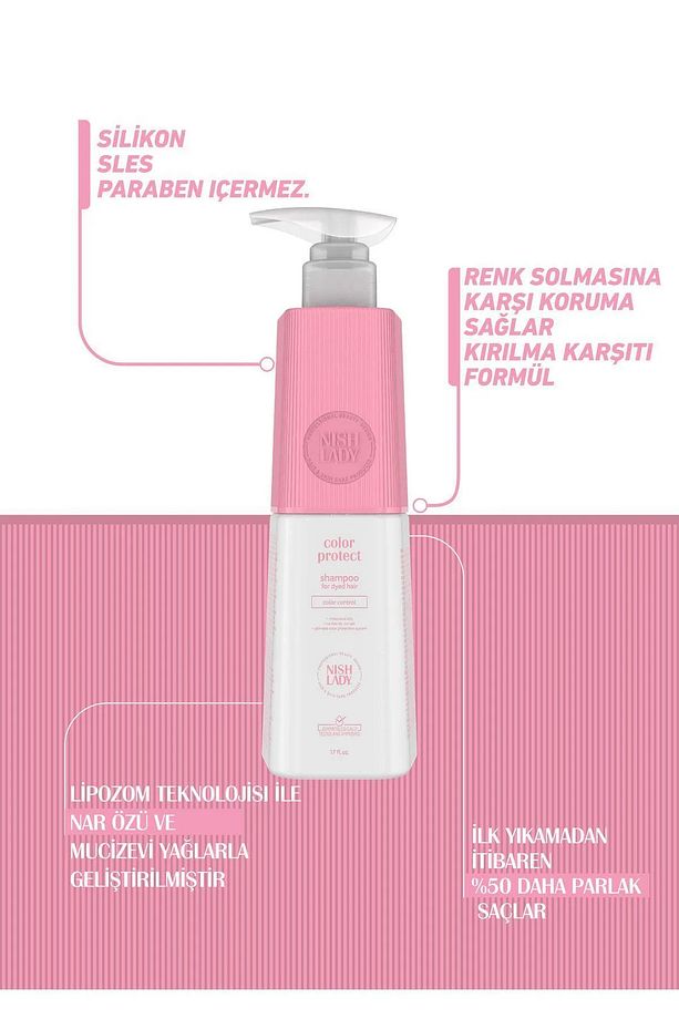 Boyalı Saçlara Özel Color Protect Şampuan – Renk Koruyucu Özel Sülfatsız Şampuan 947 ml - 3