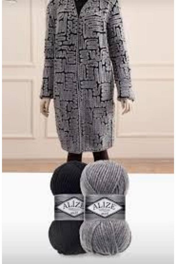 Superlana Maxi (kalın) Örgü Ipi - 652 Duman - 100 Gr. 100 Mt. Ip - 4