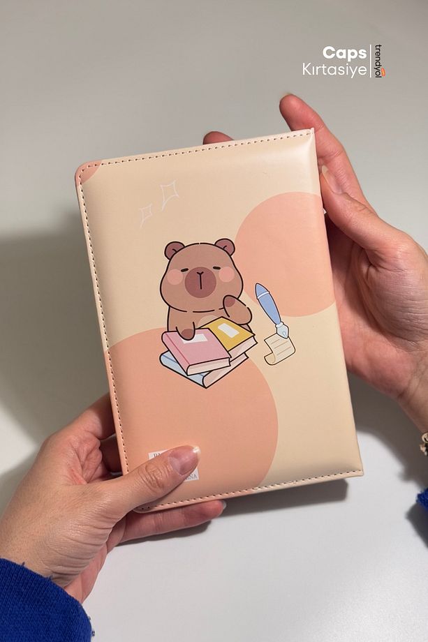 Capybara 3D Döner Kapaklı A5 Defter – Planlayıcı, Takvim ve To-Do List İçerikli - 7