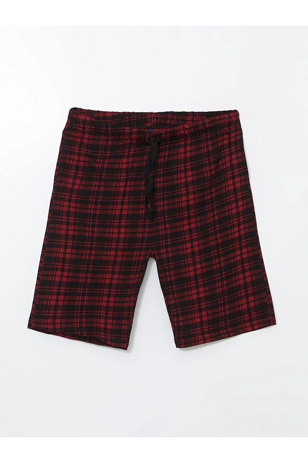 Kırmızı Standart Kalıp Erkek Şortlu Pijama Takımı - 3