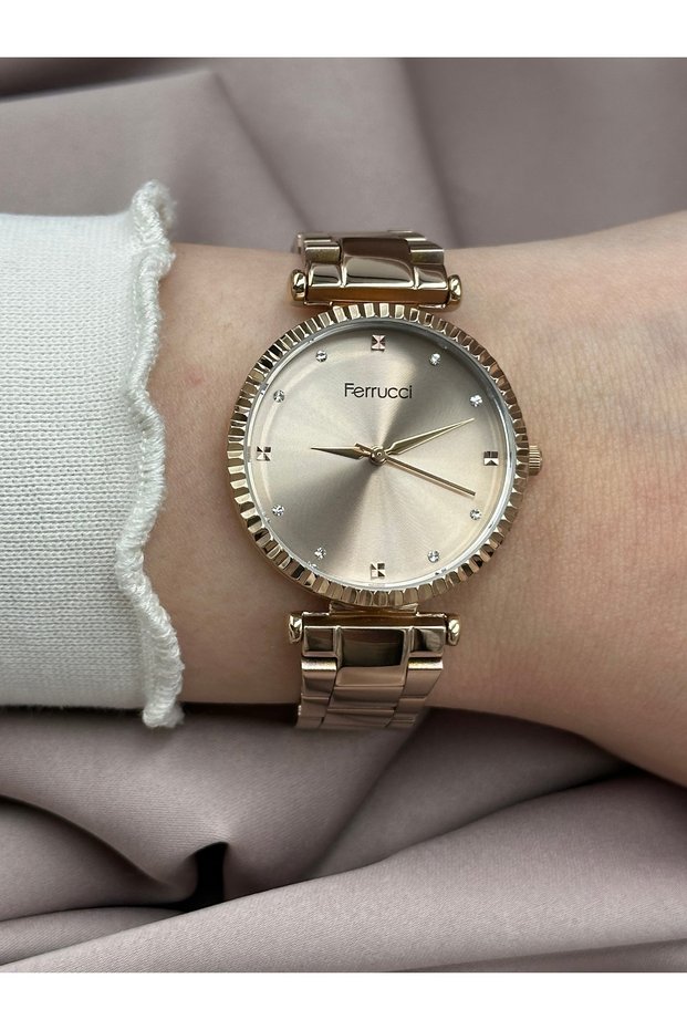 Rose Gold Ferrucci Women's Wristwatch
