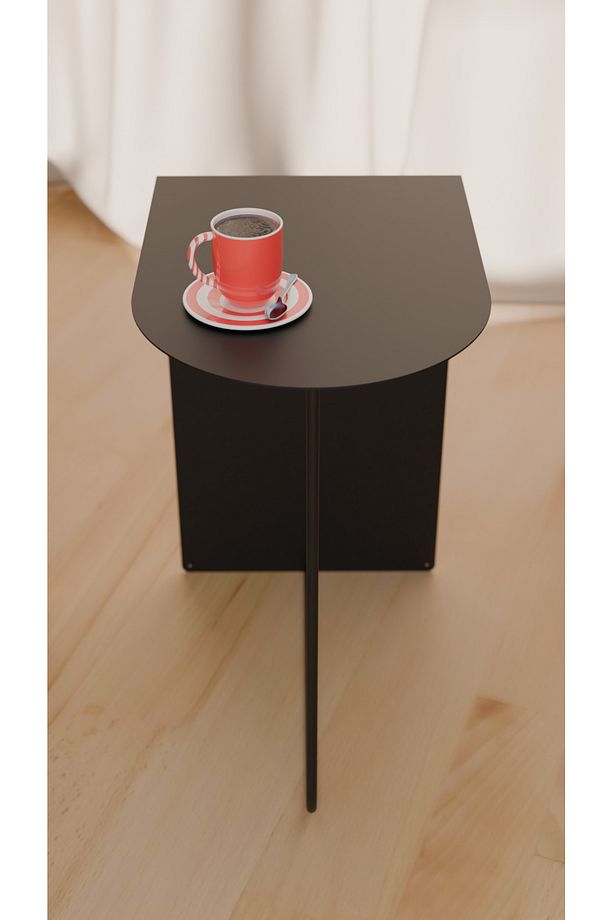 Modern ve Minimalist Yan Sehpa - Yüksek Kalite Çelik, Çok Renkli Seçenekler - 7
