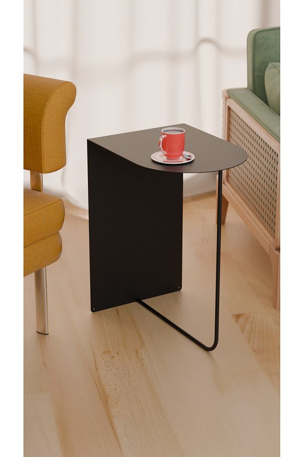 Modern ve Minimalist Yan Sehpa - Yüksek Kalite Çelik, Çok Renkli Seçenekler - 2
