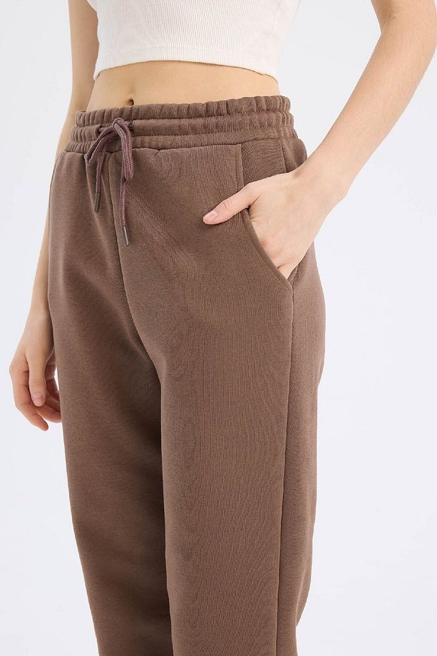 Standart Fit Kalın Jogger Eşofman Altı Bel Paça Lastikli Basic Düz Uzun Boy S7370az25sp - 6