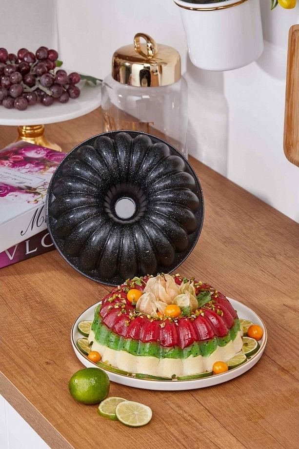 Asya Granit Döküm Kek Kalıbı Sık Dilimli Kek Kalıbı 26 cm - 4