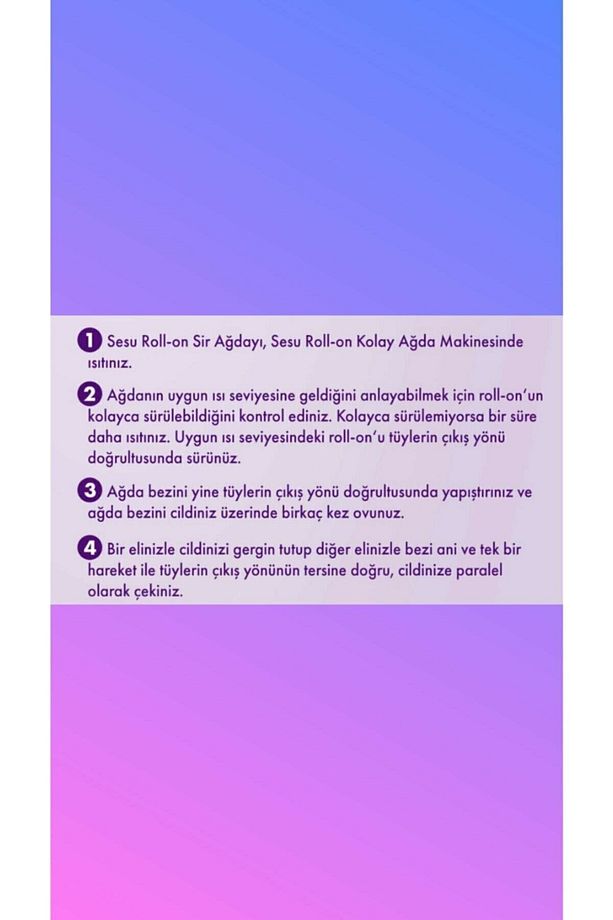 Roll-on Kartuş Ağda Ağda Makinesi Isıtıcısı Ağda Bezi Hassas Cilt Set - 2