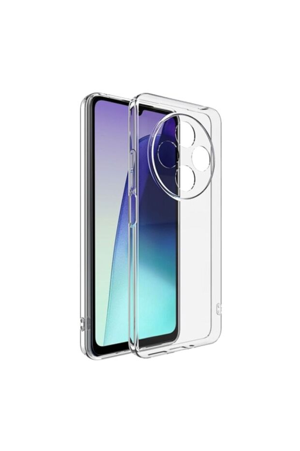 Redmi 14C Compatible Clear Silicone Case - Flexible Full Protection Cover with Camera Protection