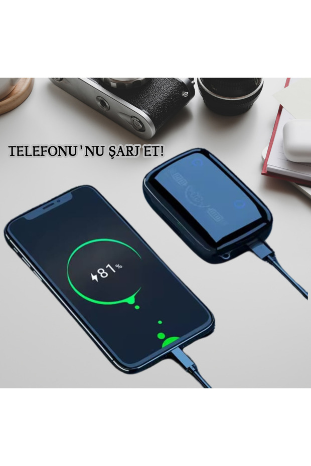 M19 Işıklı Bluetooth Kulaklık - 1