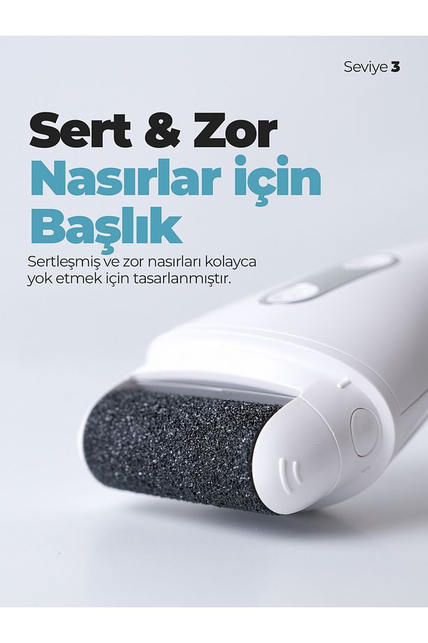 BCM-1138T LED Ekran Göstergeli Turbo Modlu Su Geçirmez Ayak Bakım Törpüsü - 6