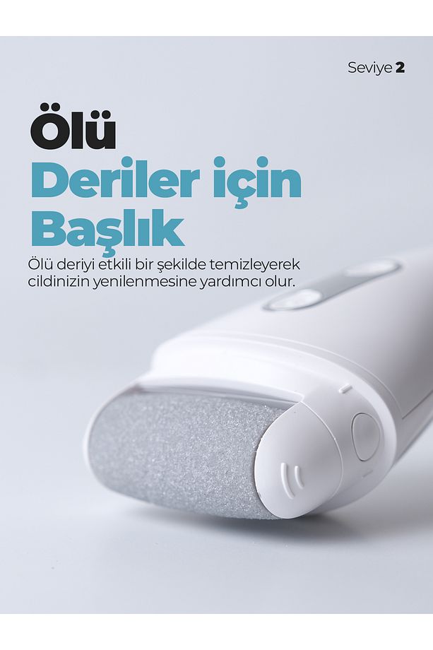BCM-1138T LED Ekran Göstergeli Turbo Modlu Su Geçirmez Ayak Bakım Törpüsü - 5