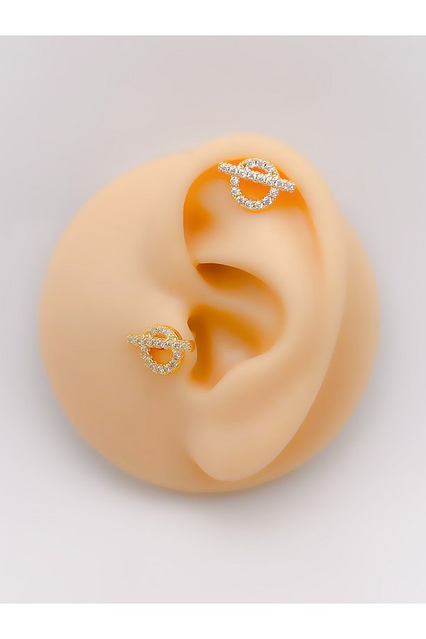 Cerrahi Çelik Piercing Marka Model Kıkırdak Helix Tragus Piercing (1adet) - 1