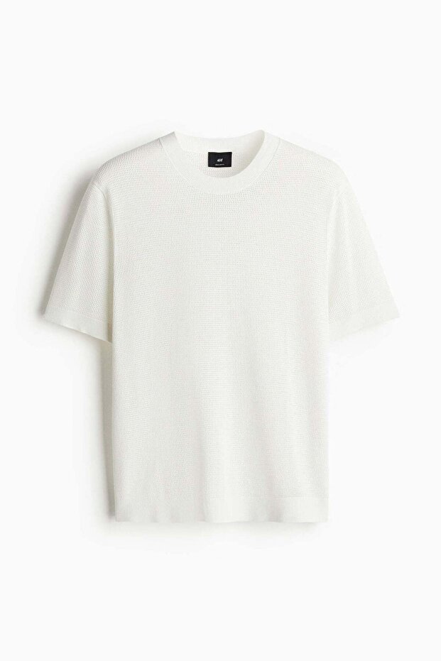 Regular Fit Hole-knit T-shirt