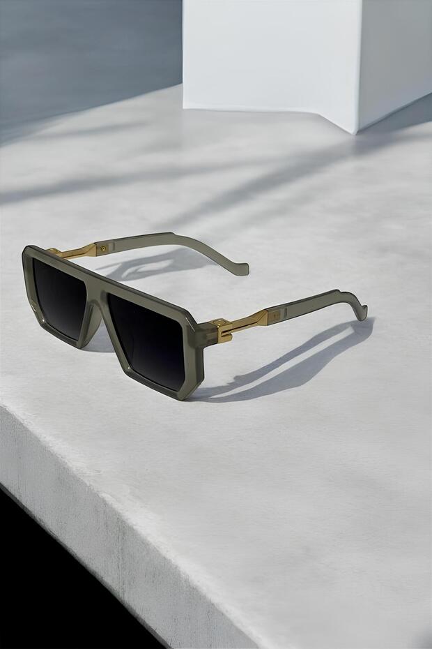 Chequar Unisex Papyrus Rectangular Sunglasses - 2