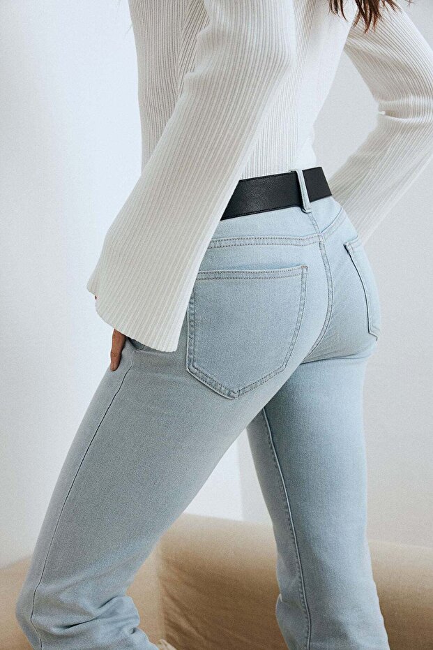 بنطال جينز واسع الساق - 7