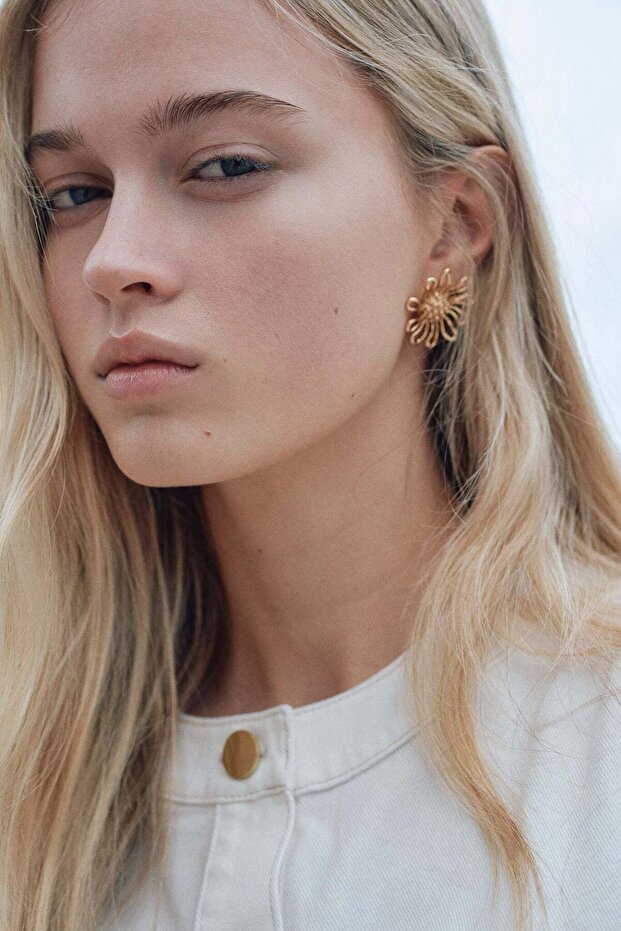 Cropped denim top - 1