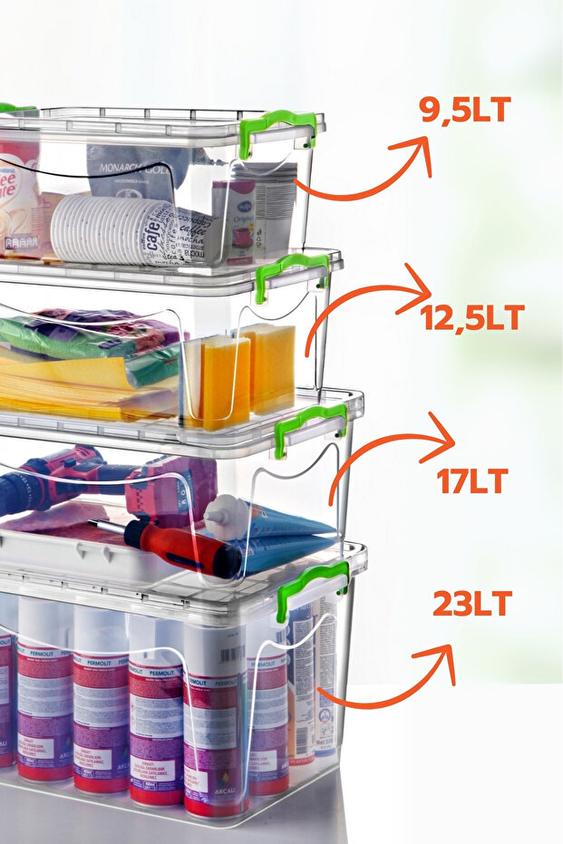4 PIECE SET ELITE STORAGE BOXES - 2