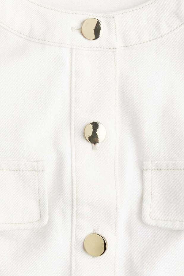 Cropped denim top - 2