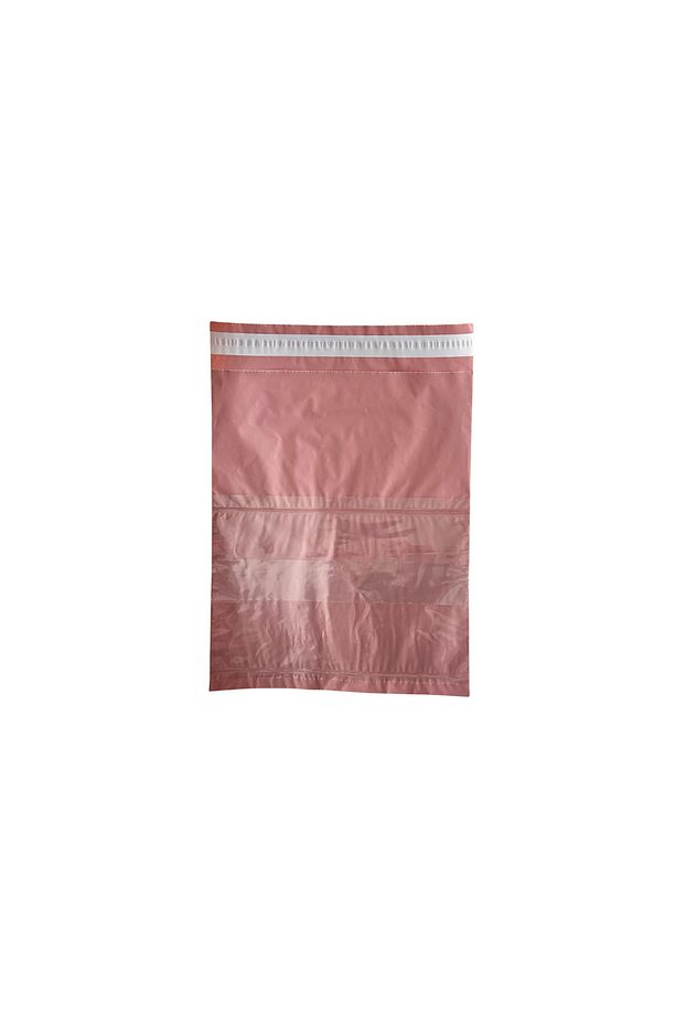 Cepli Renkli Kargo Poşeti - 25x30 Cm - Gül - 100 Adet - 1