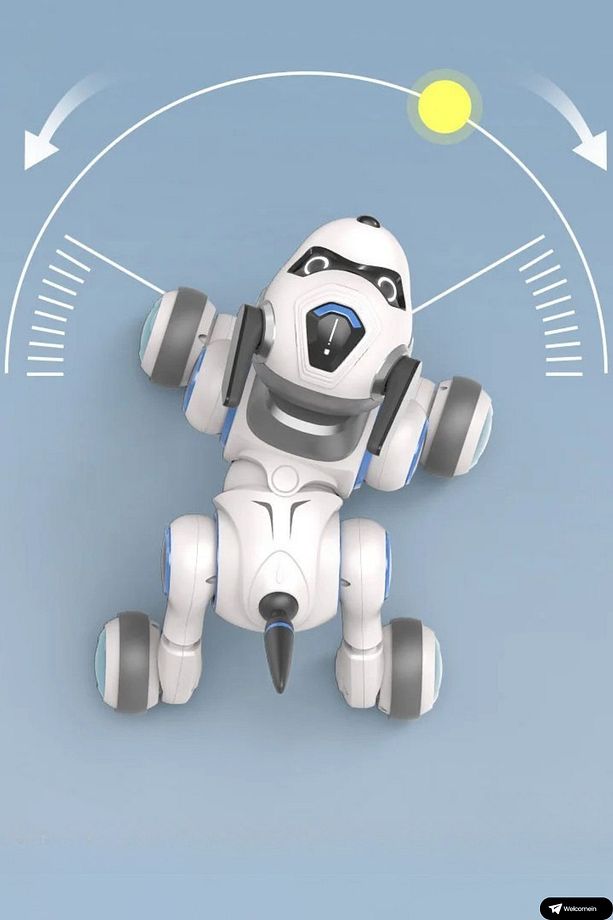 Oyuncak El Sensörlü  Uzaktan Kumandalı Şarjlı 22 Fonksiyonlu Smart İnteraktif Akıllı Robot Köpek - 8