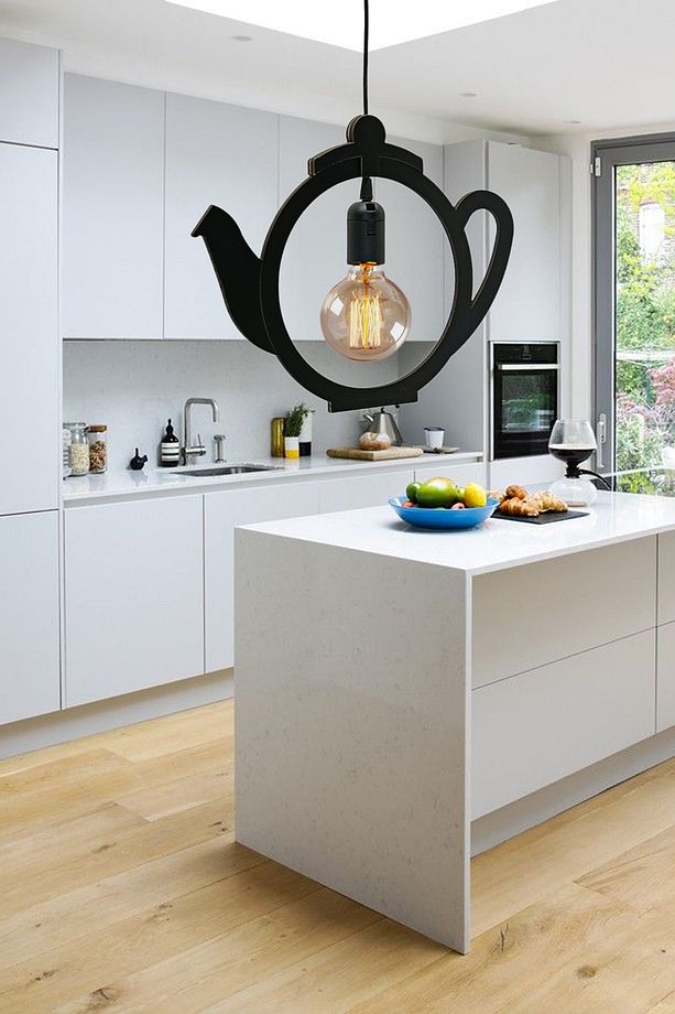 Kettle Çaydanlık Avize Sarkıt Modern Tekli Avize Retro Mutfak Cafe Otel Restaurant Tavan Lamba Çaycı - 4