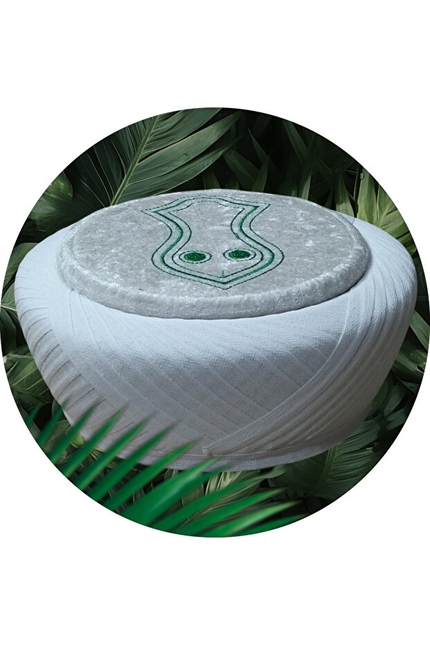 Luxury Sheriff Skullcap - Yellow, White Soft, Imam Yellow, Mosque, Fes, Skullcap S005