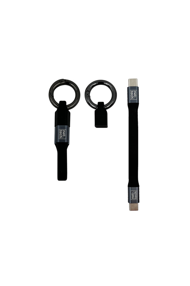 Nt-dc18 Pd 65w Plastik 20 Cm Type-c To Type-c Şarj Ve Data Kablosu - Siyah - 1