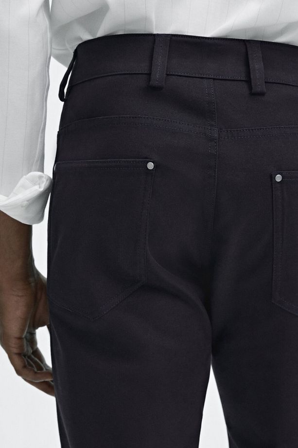 Pamuklu tapered fit jean - 5