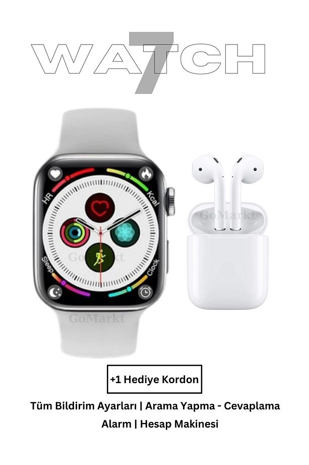 Smart Watch 6 Series Ve I12 Bluetooth Kulaklık Ios & Android Uyumlu Ikili Set - 1