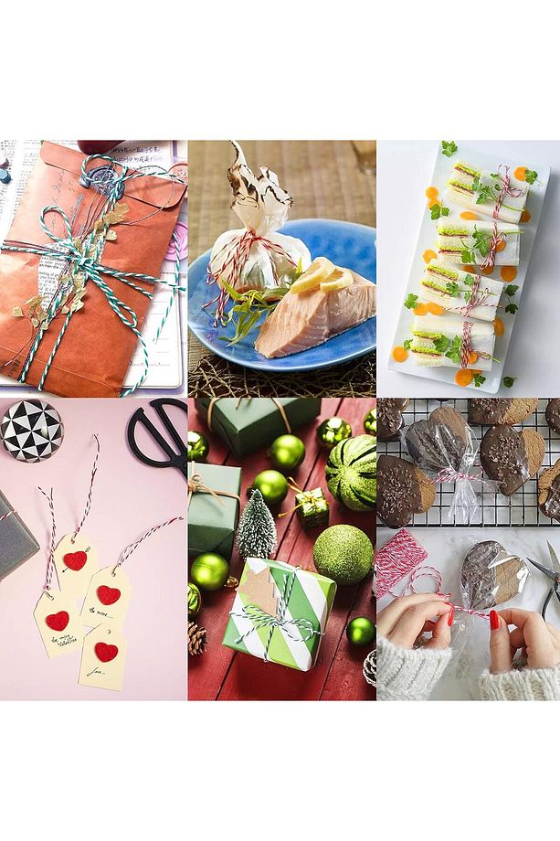 6 lı Süper Set Hediye Poşeti Süsleme Seti Marteniçka Seti Marteniçka İp Paketleme İpi Süs İpi - 1