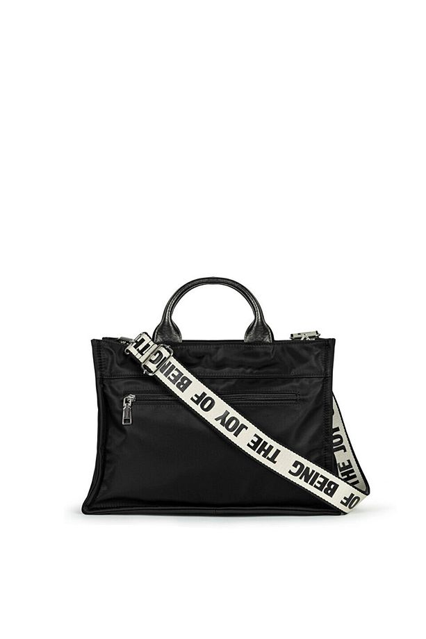 SLOGAN ASKILI TOTE ÇANTA - 5