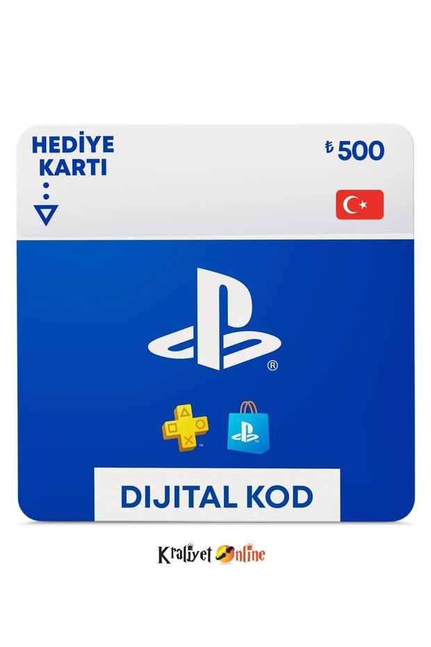 KraliyetOnline Playstation Store 500 Tl Hediye Kartı Türkiye