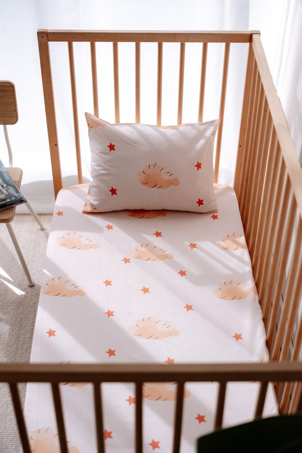 Single , Children's Fitted Sheet Set, 100% Cotton Satin - Fairy