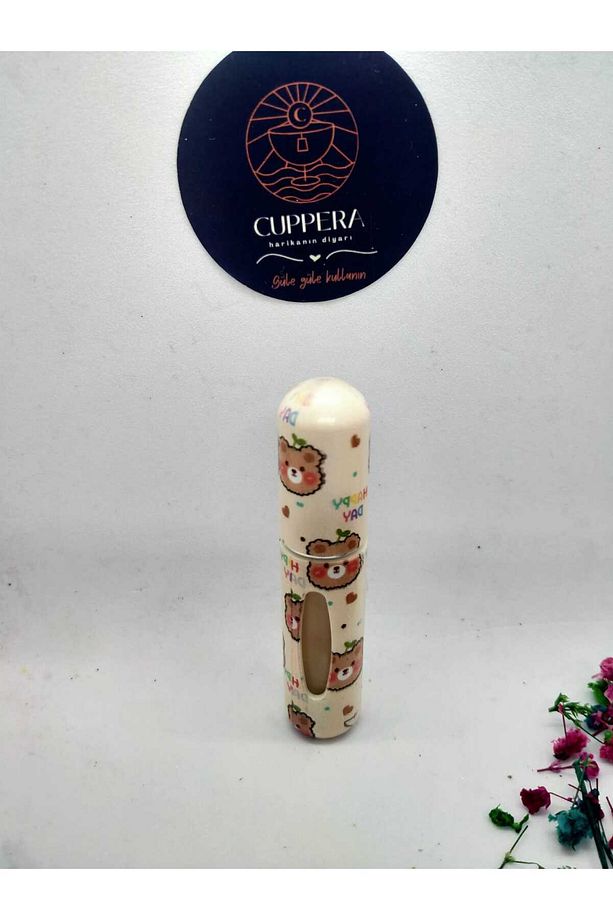 Mini Seyahat Parfüm Dolumlu Atomizer, Taşınabilir Parfüm Sprey Şişesi 5 Ml (Pofuduk Ayıcık Desenli) - 1