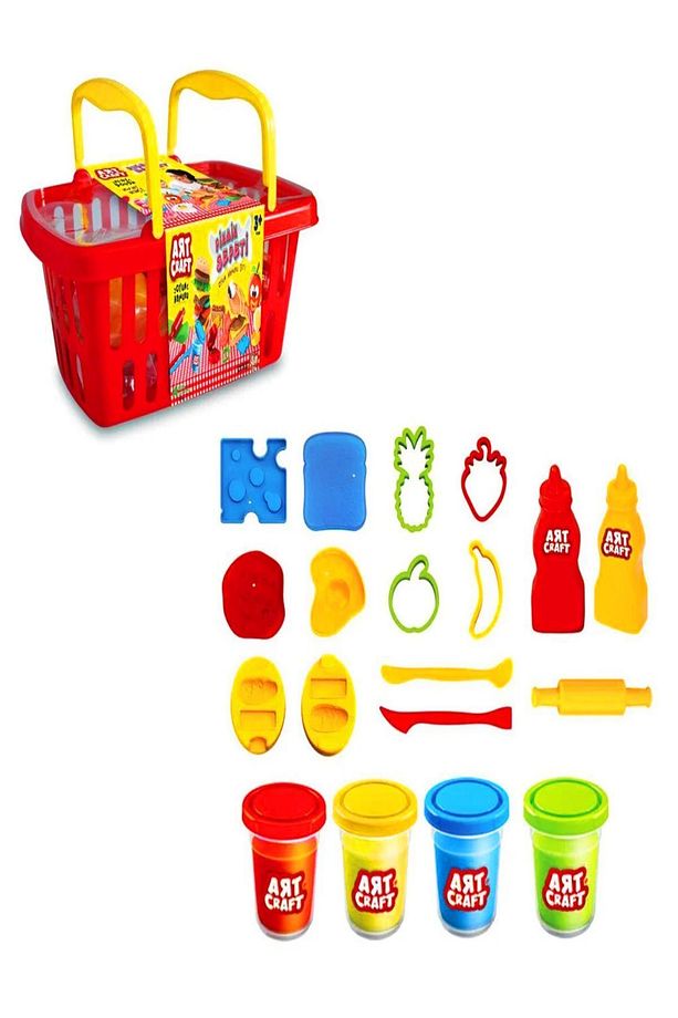 Piknik Sepeti Oyun Hamuru Ve Hamur Kalıbı Seti 224 gr - 1