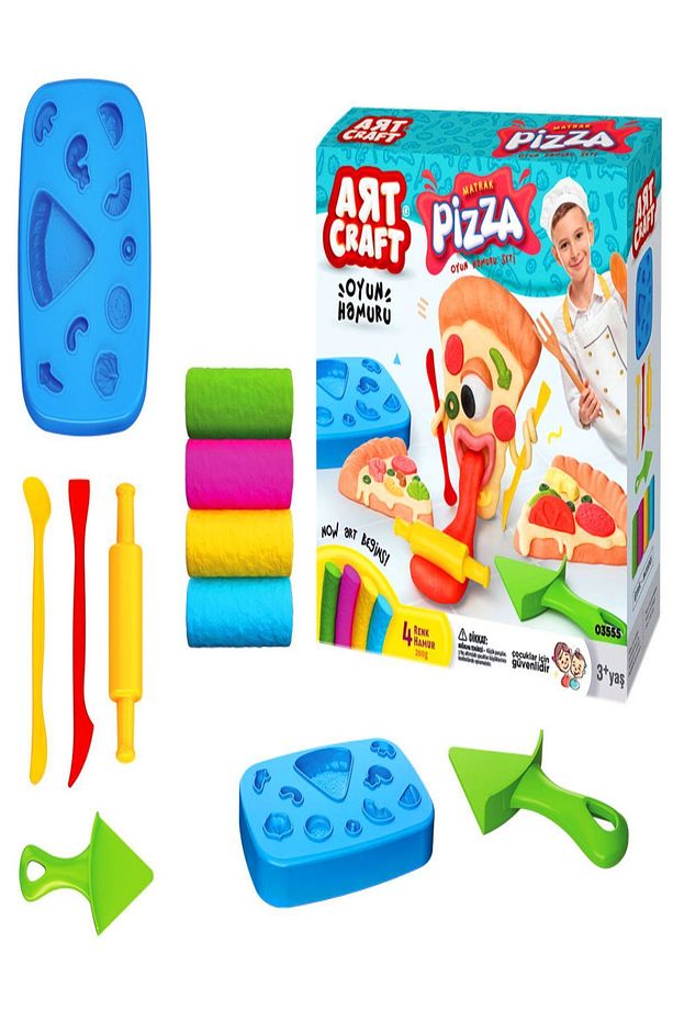 Pizza Oyun Hamuru Ve Kalıp Seti 200 gr - 1