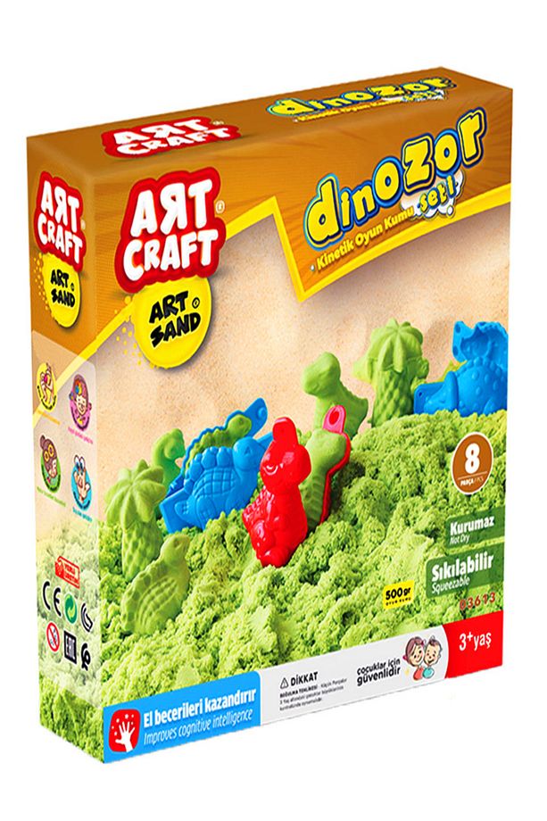Dinozor Kinetik Kum Oyun Seti 500 gr -dede - 4