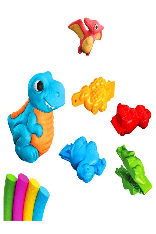 3D Dinozor oyun Hamuru ve kalıplar Seti 200 gr - 8